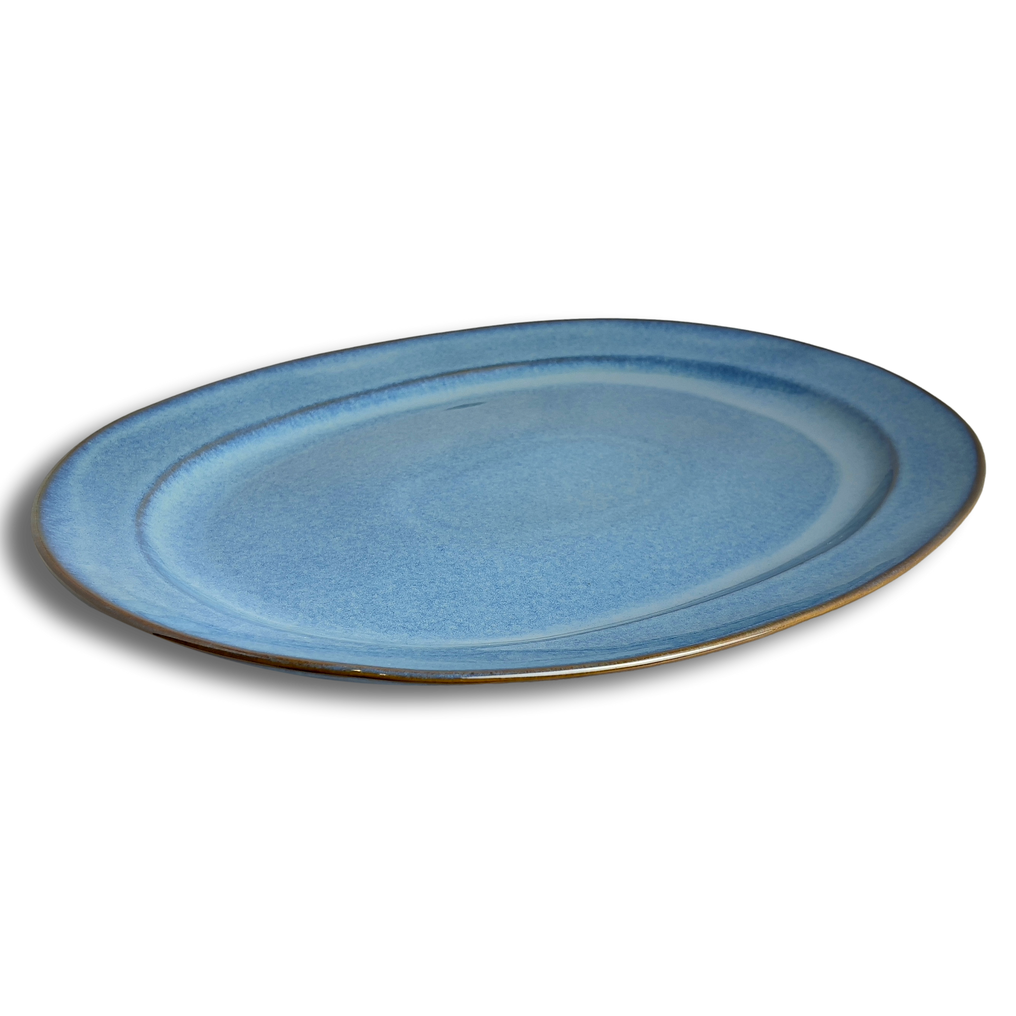 Stillwater Azul Oval Platter