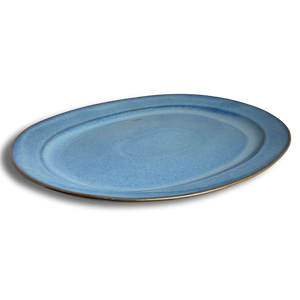 Stillwater Azul Oval Platter