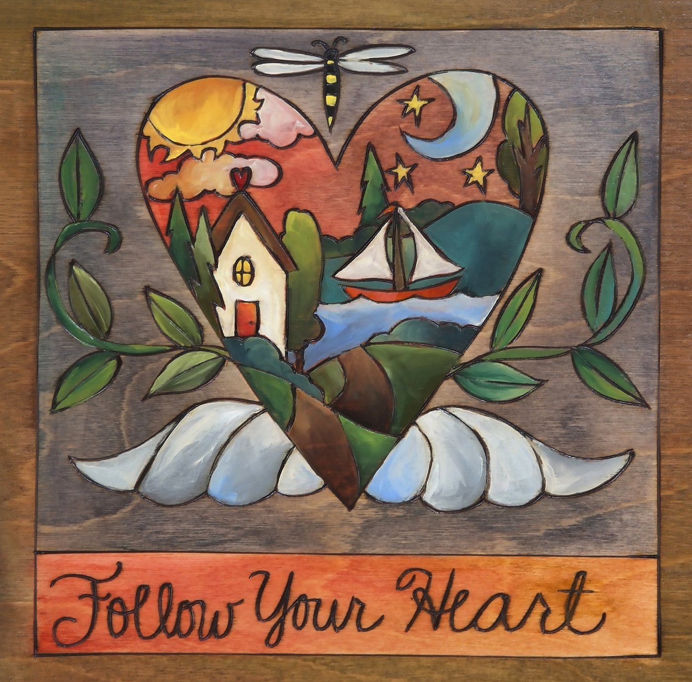 "Follow Your Heart" Plaque